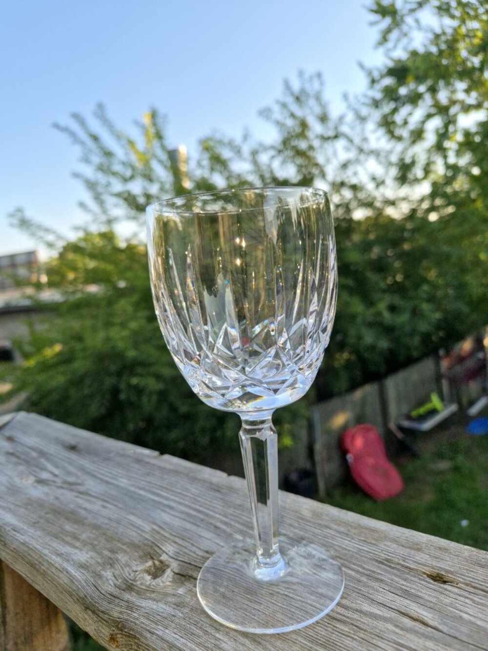 4 Waterford Crystal Kildare Claret Water Goblets - Ireland